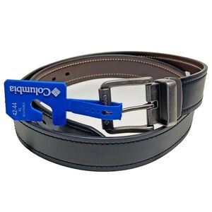 Columbia Men's Poulsbo Reversible Belt Size XL 42-44 Dk Brown Black Faux Leather